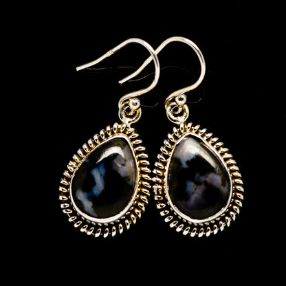 Gabbro Stone Earrings handcrafted by Ana Silver Co - EARR393620