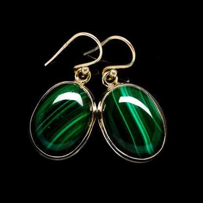 Malachite Earrings handcrafted by Ana Silver Co - EARR403706