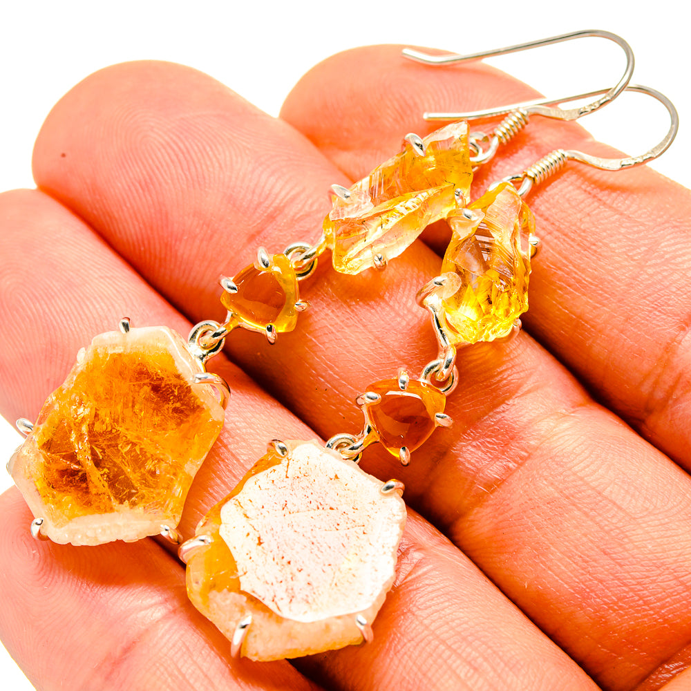 Citrine Earrings handcrafted by Ana Silver Co - EARR413787