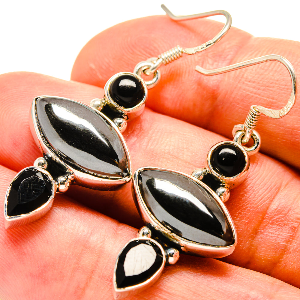 Hematite Earrings handcrafted by Ana Silver Co - EARR414816