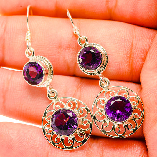 Amethyst Earrings handcrafted by Ana Silver Co - EARR419266