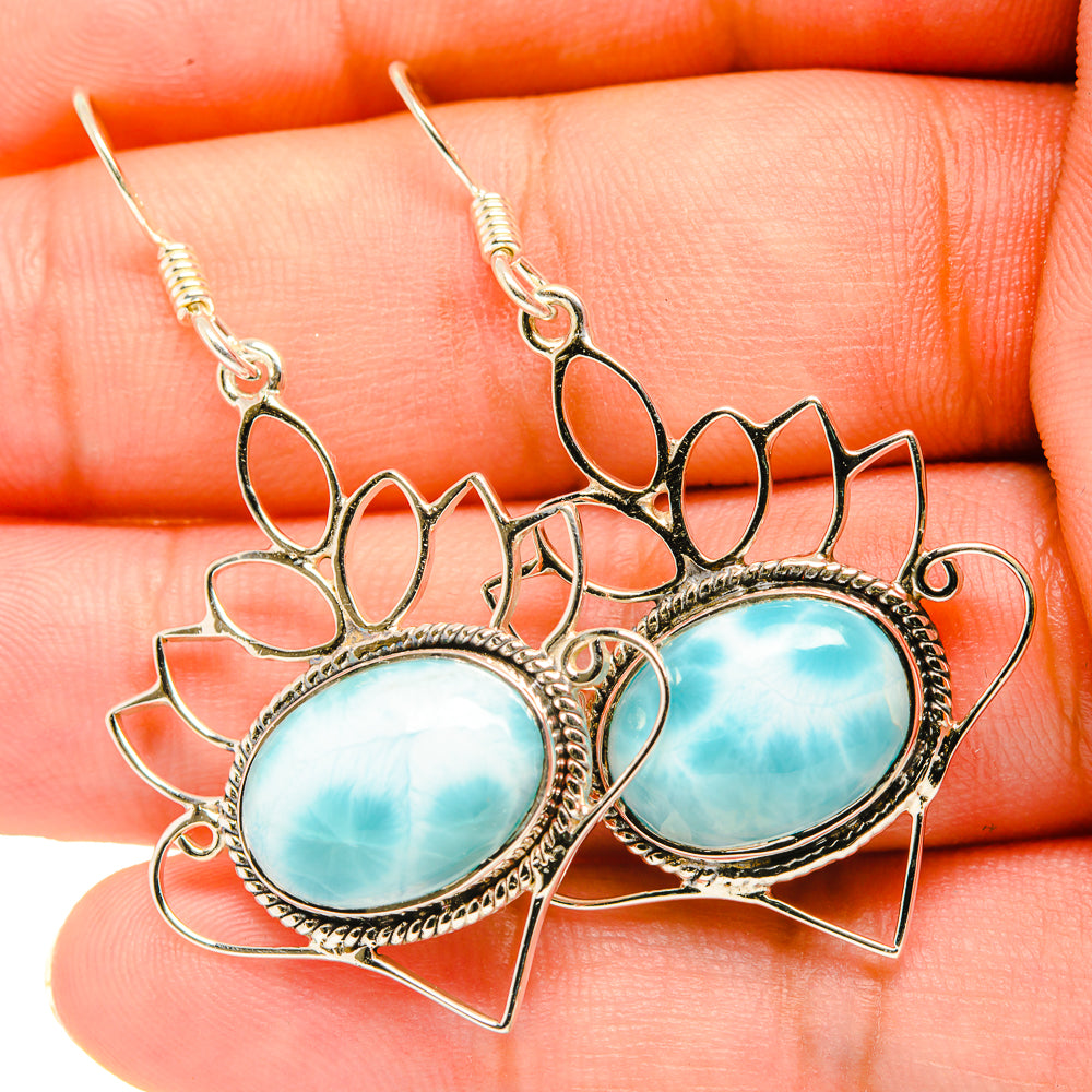 Larimar Earrings handcrafted by Ana Silver Co - EARR419268