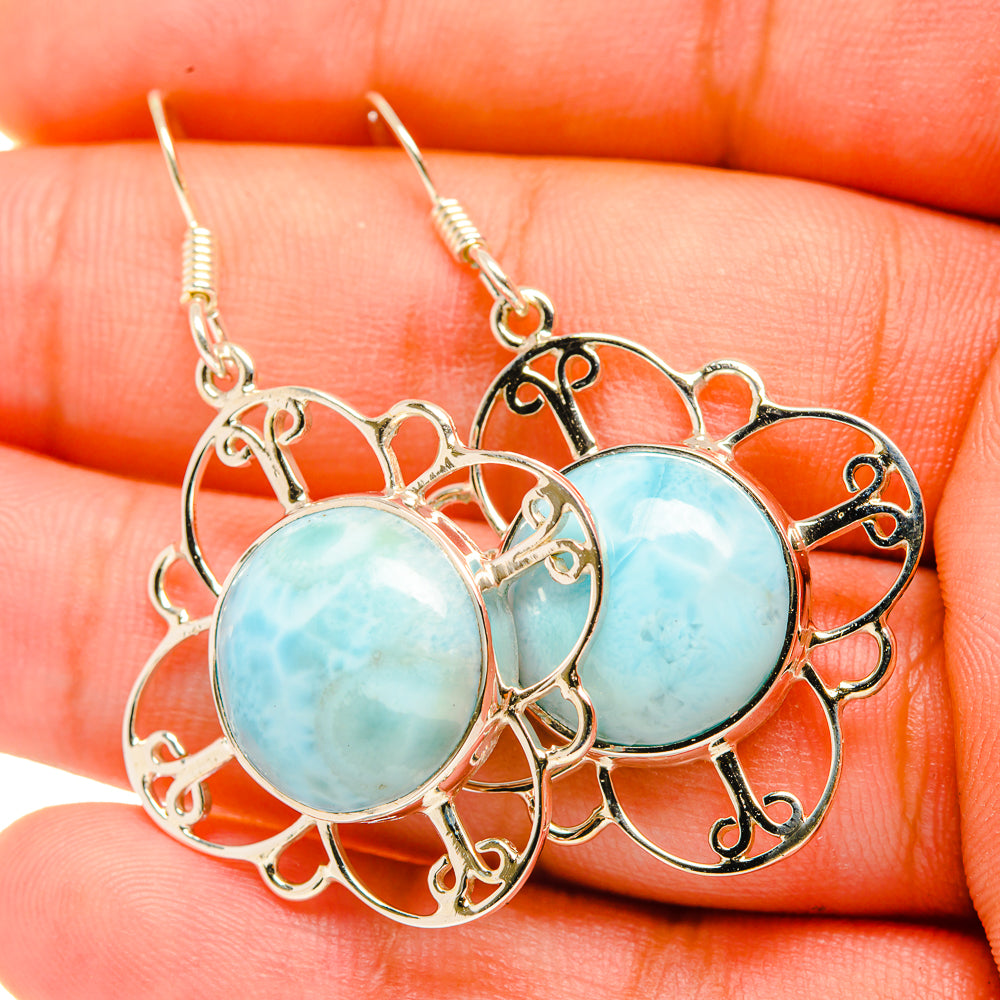 Larimar Earrings handcrafted by Ana Silver Co - EARR419270