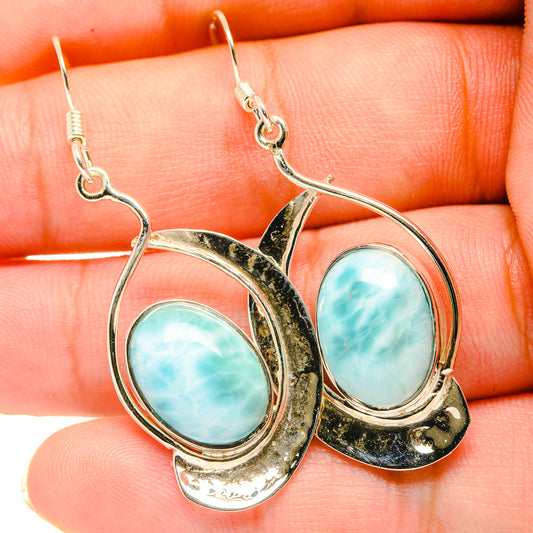 Larimar Earrings handcrafted by Ana Silver Co - EARR419279