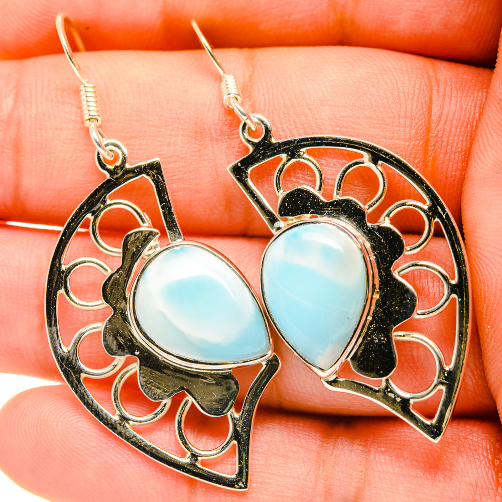 Larimar Earrings handcrafted by Ana Silver Co - EARR419281