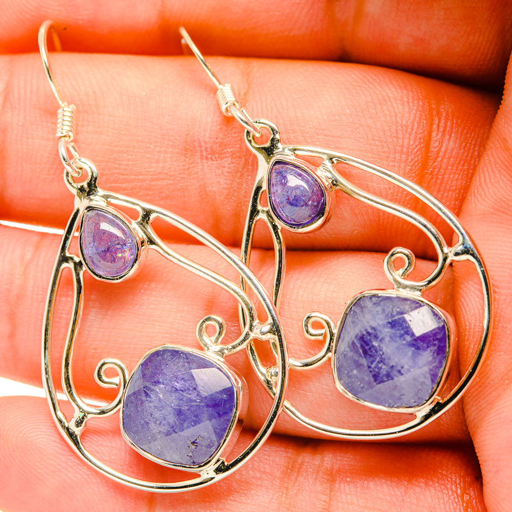 Tanzanite Earrings handcrafted by Ana Silver Co - EARR419283