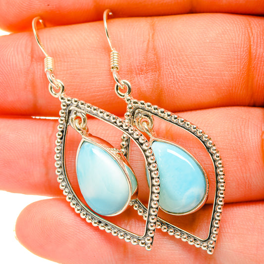 Larimar Earrings handcrafted by Ana Silver Co - EARR419294