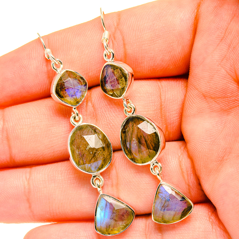 Labradorite Earrings handcrafted by Ana Silver Co - EARR419296