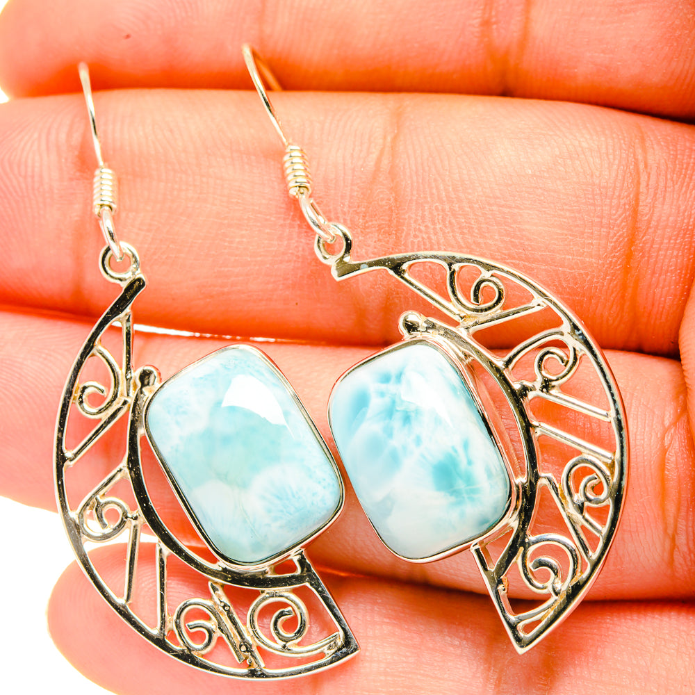 Larimar Earrings handcrafted by Ana Silver Co - EARR419310