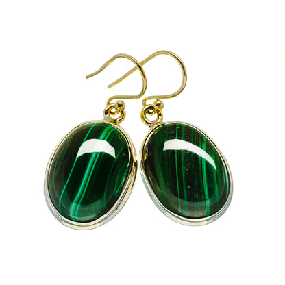 Malachite Earrings handcrafted by Ana Silver Co - EARR403706