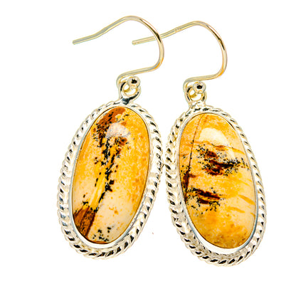 Picture Jasper Earrings handcrafted by Ana Silver Co - EARR409014