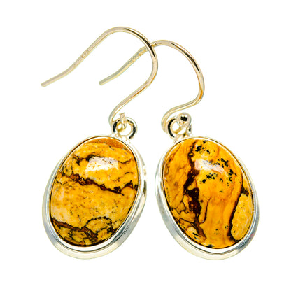 Picture Jasper Earrings handcrafted by Ana Silver Co - EARR409084