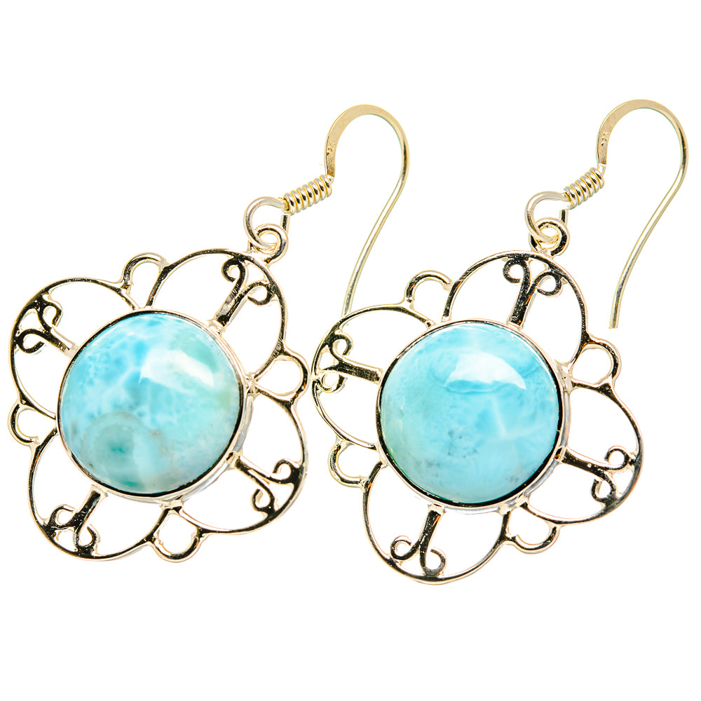 Larimar Earrings handcrafted by Ana Silver Co - EARR419270