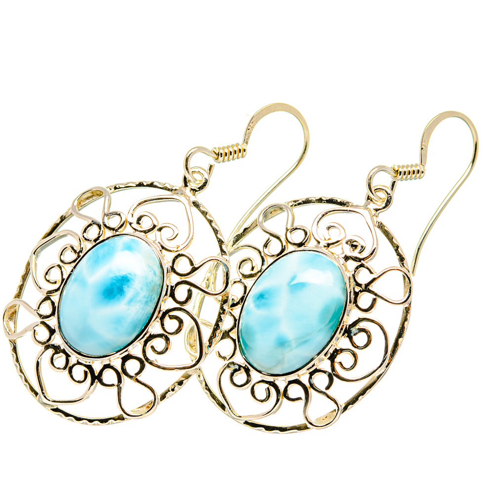 Larimar Earrings handcrafted by Ana Silver Co - EARR419273