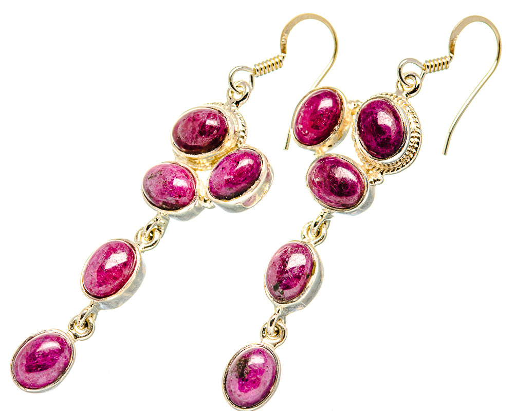 Pink Tourmaline Earrings handcrafted by Ana Silver Co - EARR419277