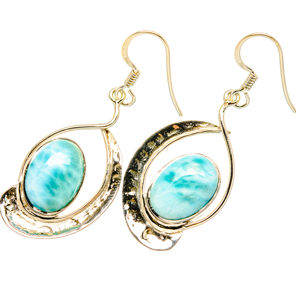 Larimar Earrings handcrafted by Ana Silver Co - EARR419279