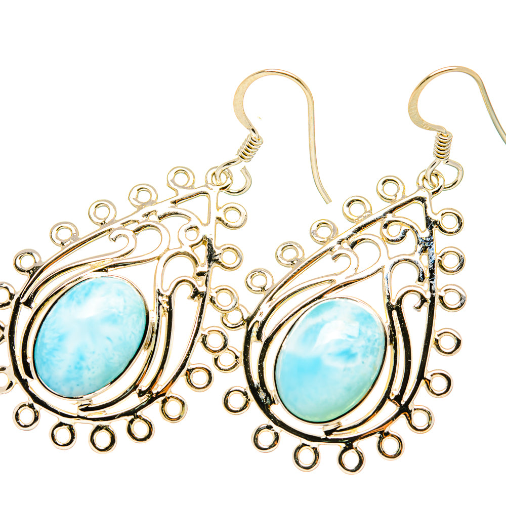 Larimar Earrings handcrafted by Ana Silver Co - EARR419280