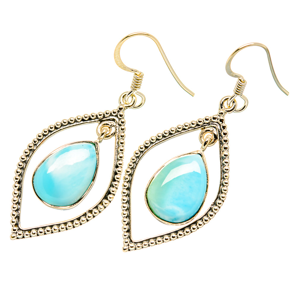 Larimar Earrings handcrafted by Ana Silver Co - EARR419294