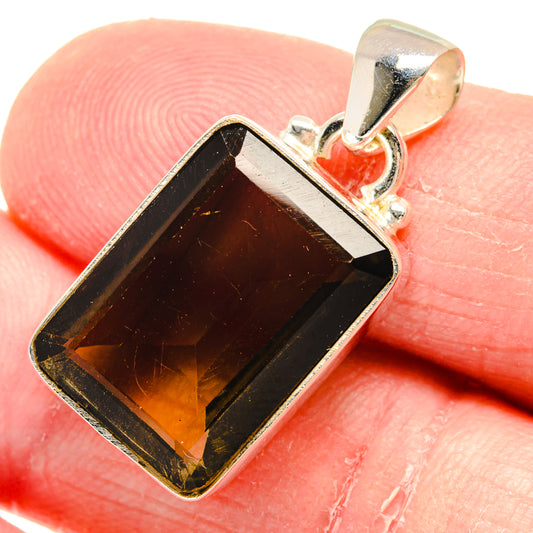 Smoky Quartz Pendants handcrafted by Ana Silver Co - PD20589