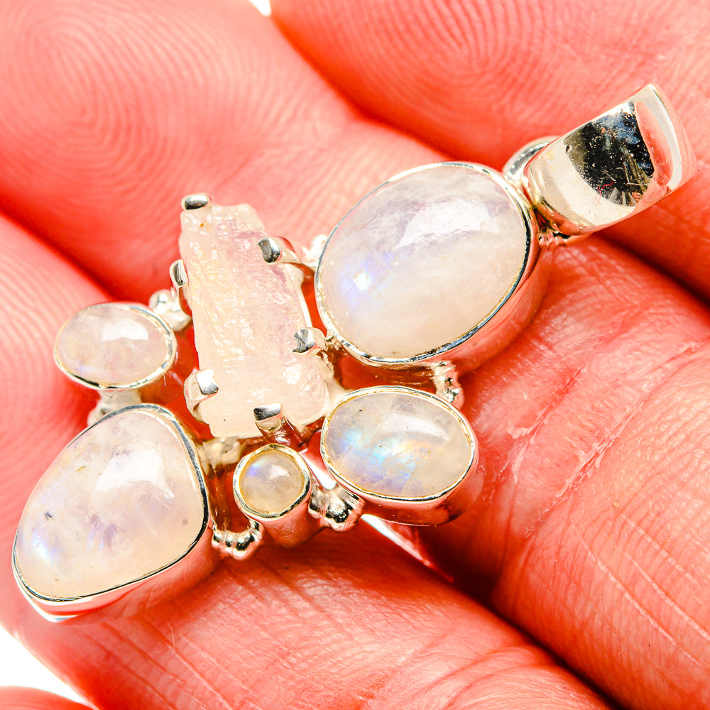 Rainnbow Moonstone Pendants handcrafted by Ana Silver Co - PD35959