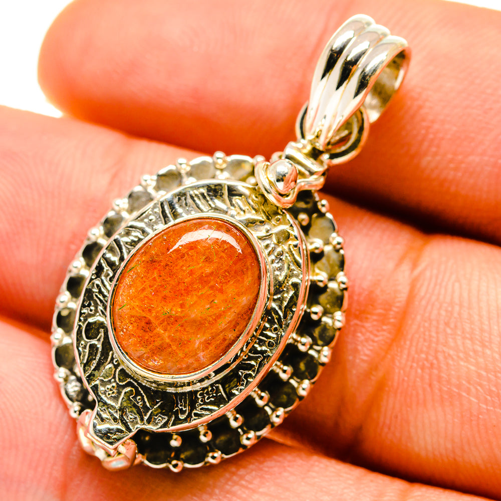 Sunstone Pendants handcrafted by Ana Silver Co - PD759676