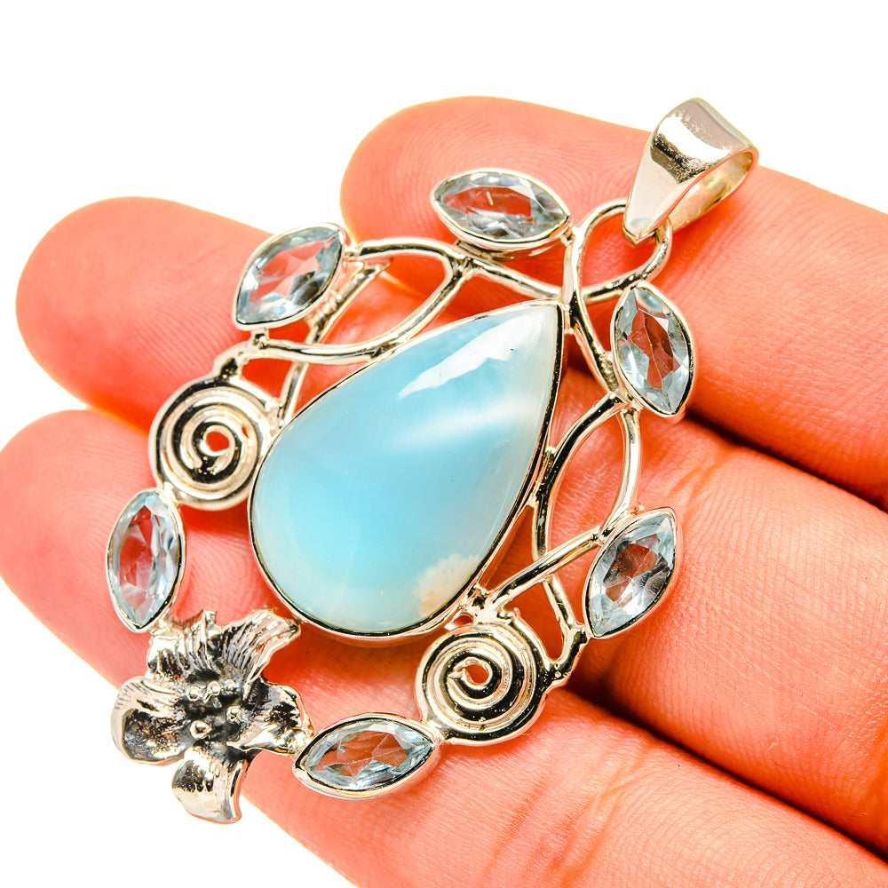 Larimar Pendants handcrafted by Ana Silver Co - PD7097