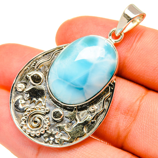 Larimar Pendants handcrafted by Ana Silver Co - PD7101