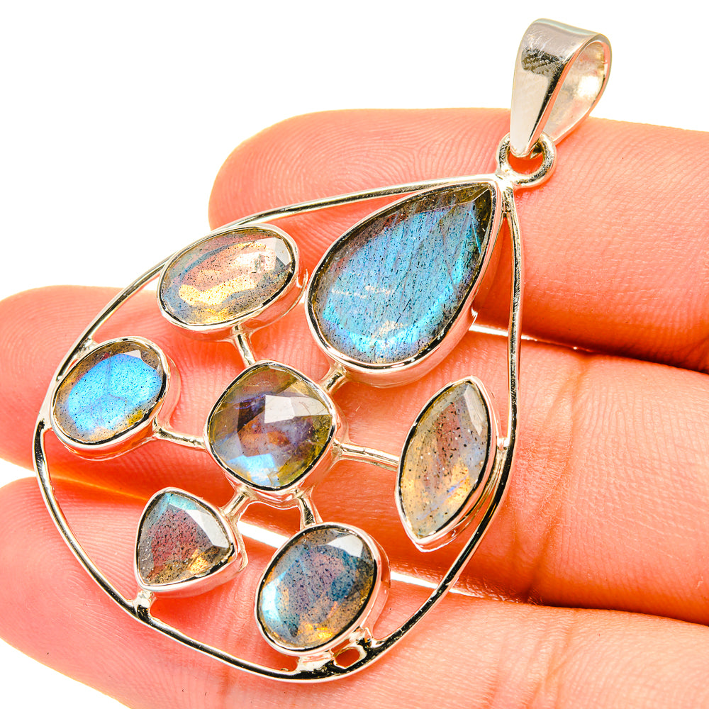 Labradorite Pendants handcrafted by Ana Silver Co - PD7102