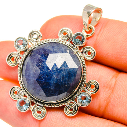 Sapphire Pendants handcrafted by Ana Silver Co - PD7104