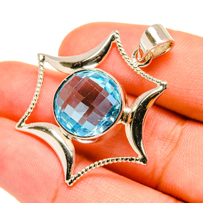 Blue Topaz Pendants handcrafted by Ana Silver Co - PD7109