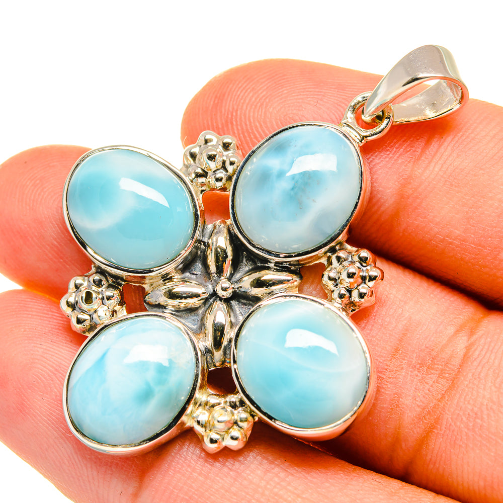 Larimar Pendants handcrafted by Ana Silver Co - PD7111