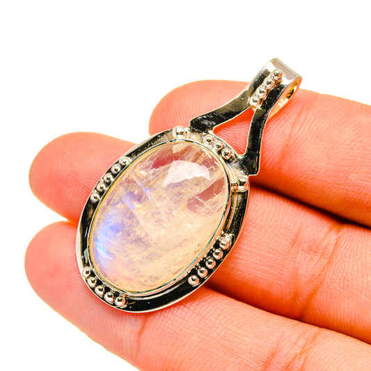 Rainbow Moonstone Pendants handcrafted by Ana Silver Co - PD7113