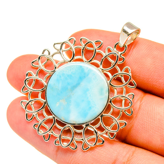 Larimar Pendants handcrafted by Ana Silver Co - PD7114