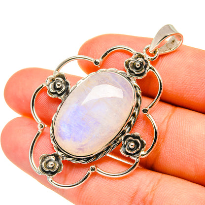 Rainbow Moonstone Pendants handcrafted by Ana Silver Co - PD7123