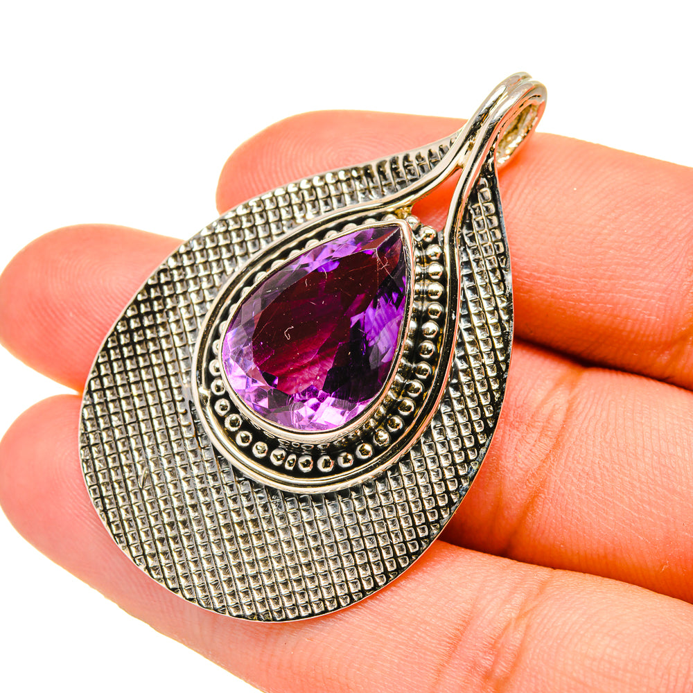 Amethyst Pendants handcrafted by Ana Silver Co - PD7124