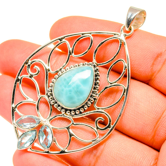 Larimar Pendants handcrafted by Ana Silver Co - PD7144