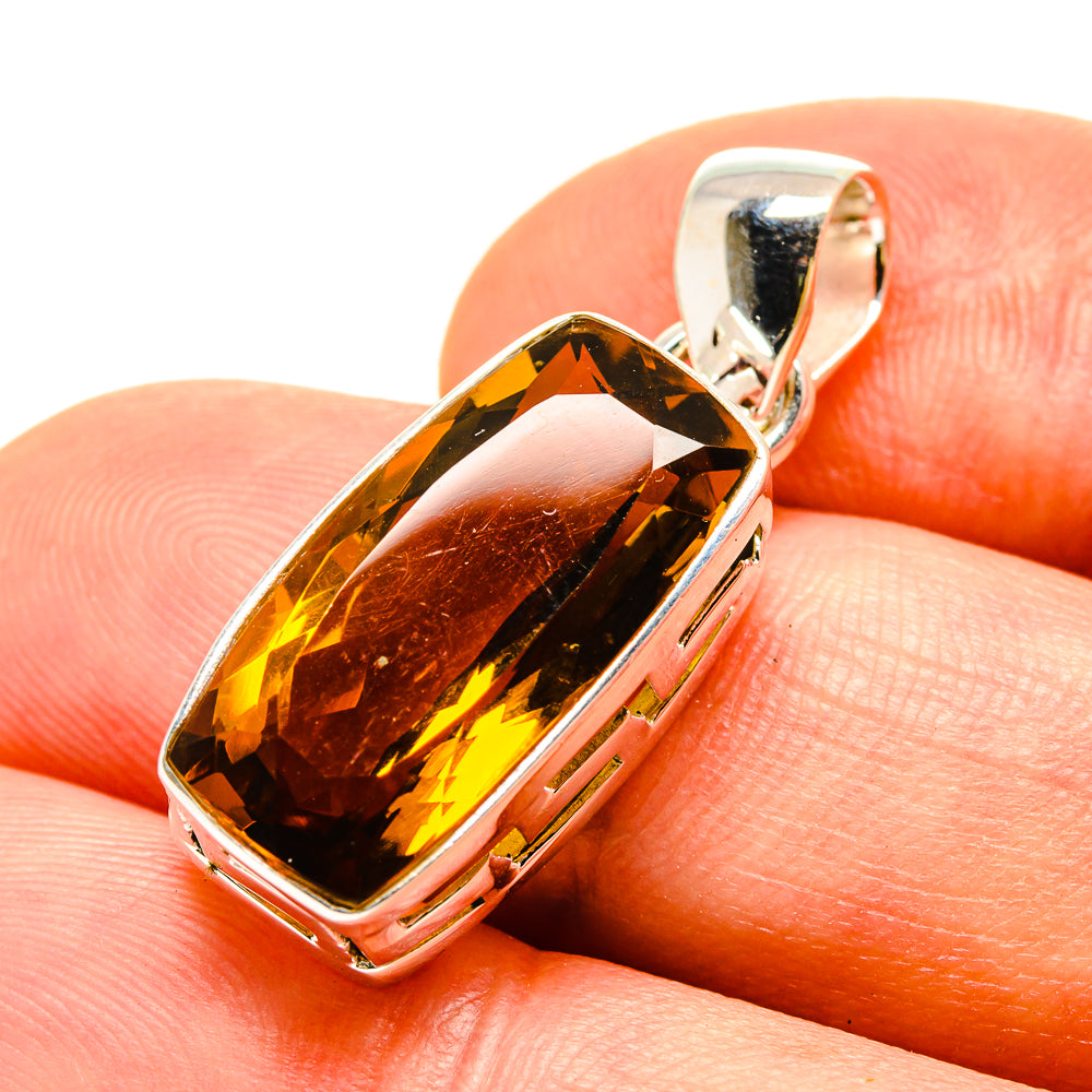 Mandarin Citrine Pendants handcrafted by Ana Silver Co - PD757009