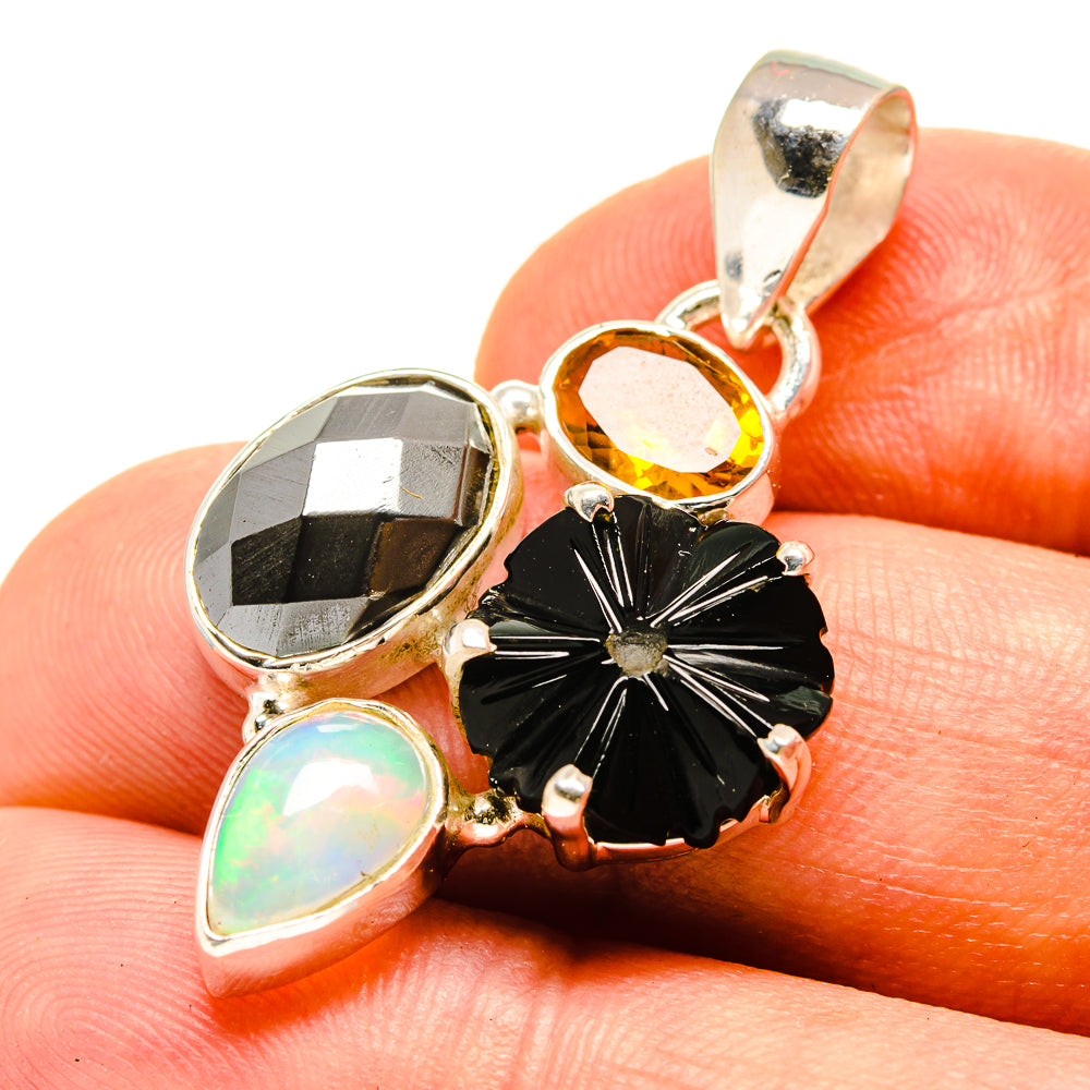 Hematite Pendants handcrafted by Ana Silver Co - PD757148