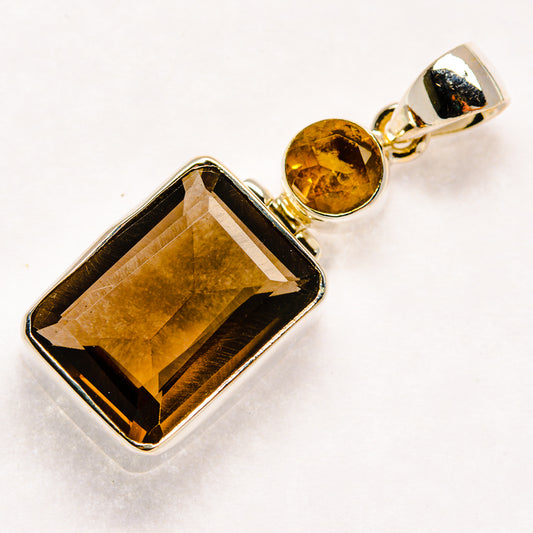 Smoky Quartz Pendants handcrafted by Ana Silver Co - PD20591