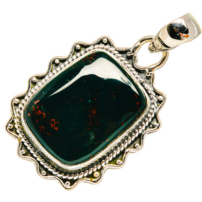 Bloodstone Pendants handcrafted by Ana Silver Co - PD24167 - Photo 2