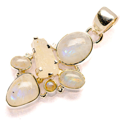 Rainnbow Moonstone Pendants handcrafted by Ana Silver Co - PD35959 - Photo 2