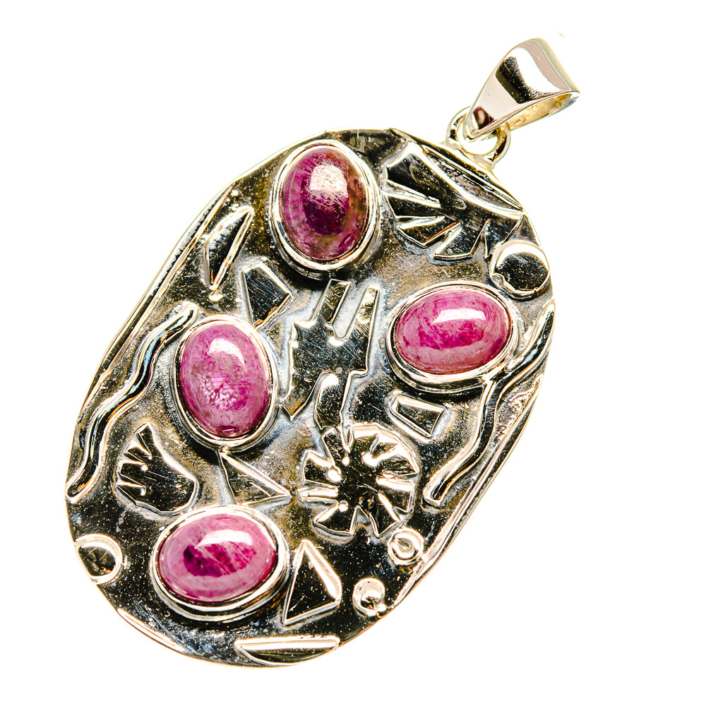 Ruby Pendants handcrafted by Ana Silver Co - PD7098