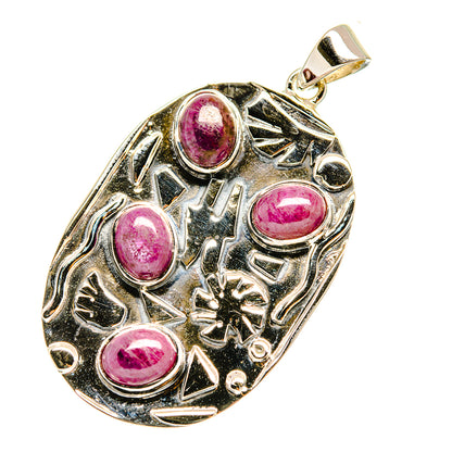 Ruby Pendants handcrafted by Ana Silver Co - PD7098