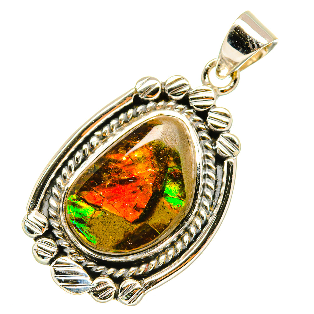 Ammolite Pendants handcrafted by Ana Silver Co - PD7110