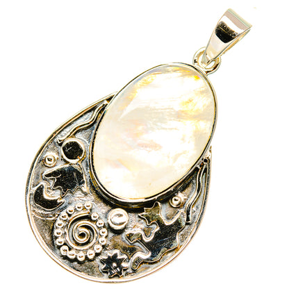 Rainbow Moonstone Pendants handcrafted by Ana Silver Co - PD7118