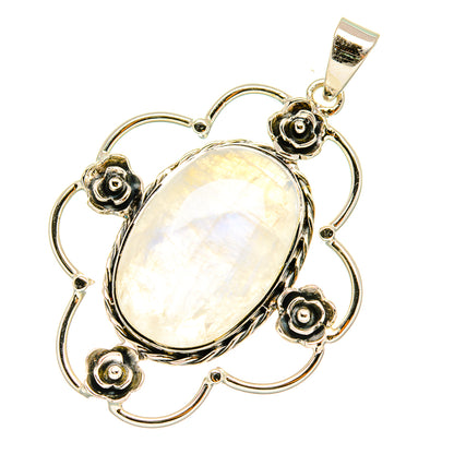 Rainbow Moonstone Pendants handcrafted by Ana Silver Co - PD7123