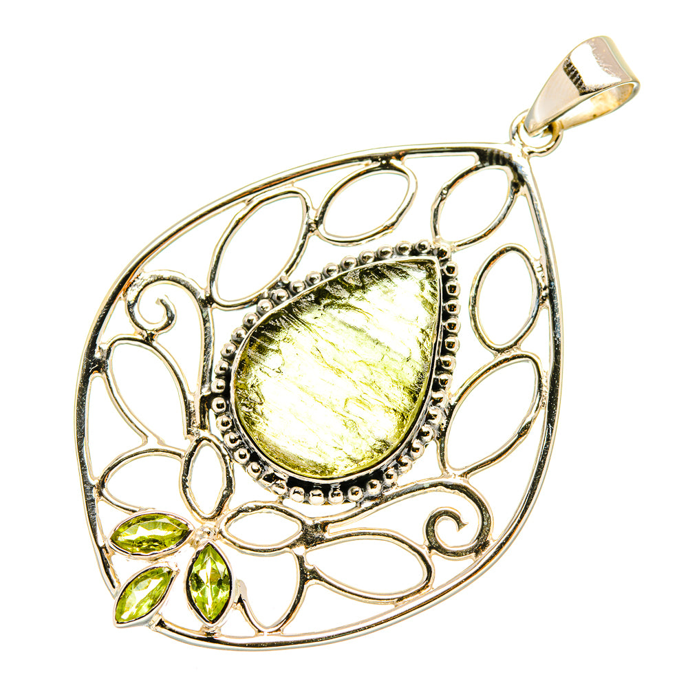 Czech Moldavite Pendants handcrafted by Ana Silver Co - PD7143