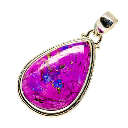 Purple Copper Composite Turquoise Pendants handcrafted by Ana Silver Co - PD743421