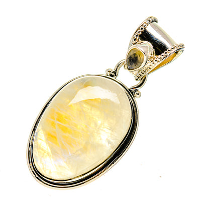 Rainbow Moonstone Pendants handcrafted by Ana Silver Co - PD745879