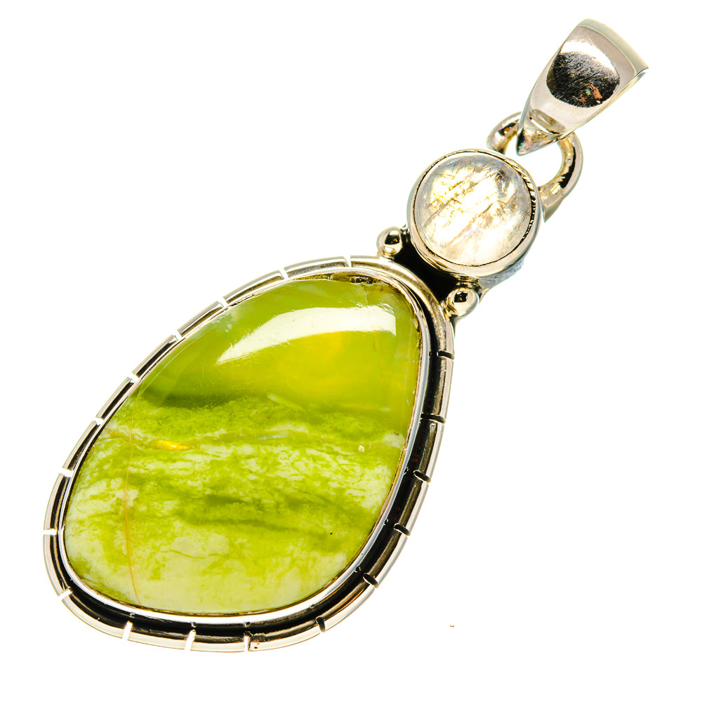 African Green Opal Pendants handcrafted by Ana Silver Co - PD755408